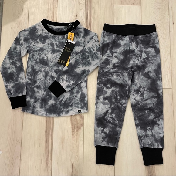 NEW Boys Blue Marble Pajama Sleep Set - Picture 1 of 4